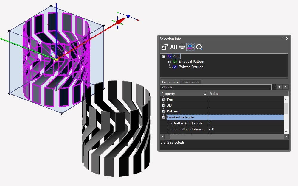Twisted Extrude